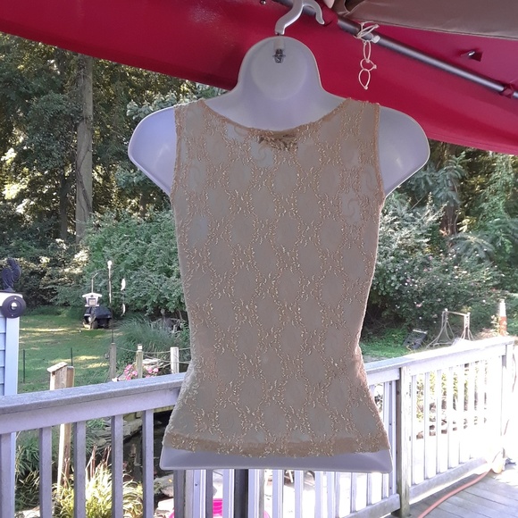 TAN EMBROIDERED TOP - Picture 4 of 8